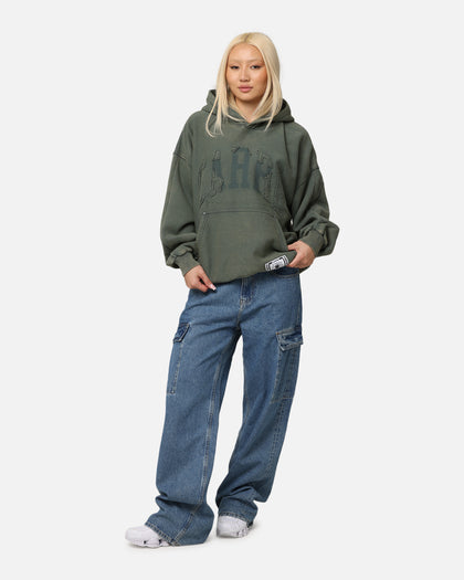 Carre Con-Star Hoodie Rinsed Moss Green