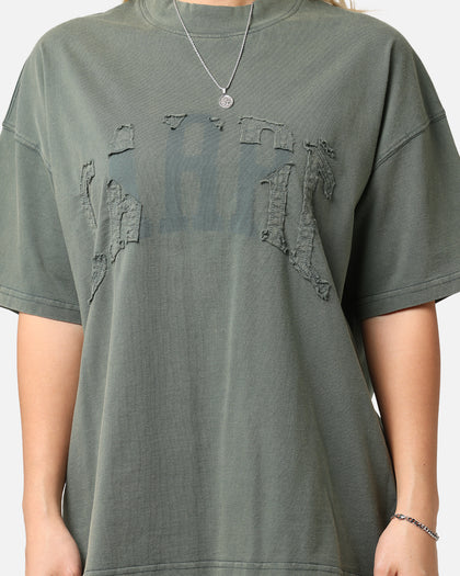 Carre Con-Star Oversized T-Shirt Rinsed Moss Green