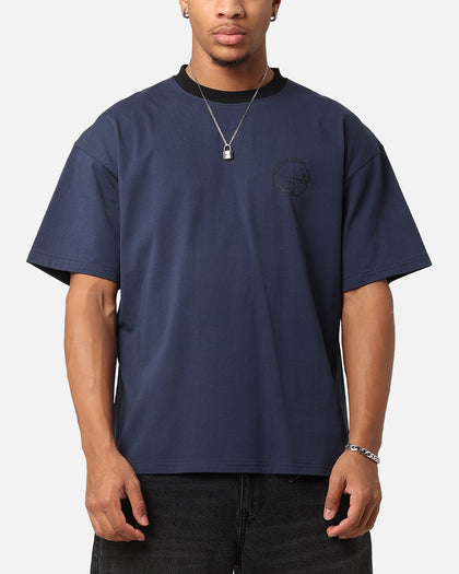 Carre Shootout Oversized Ringer T-Shirt Navy