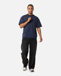 Carre Shootout Oversized Ringer T-Shirt Navy