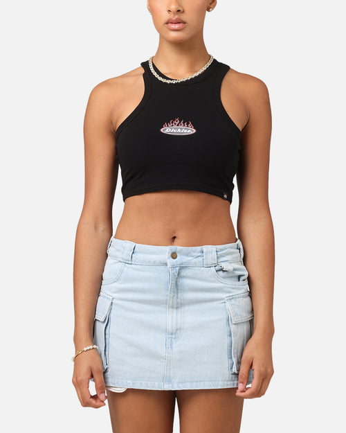 Dickies Women's Fire Boy Crop Tank Black