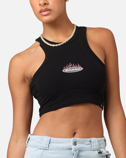 Dickies Women's Fire Boy Crop Tank Black