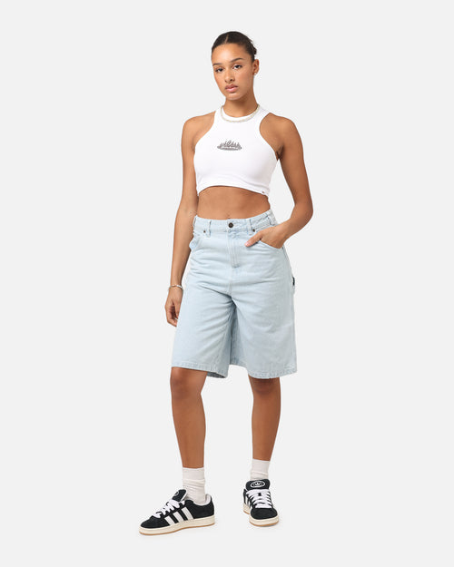 Dickies Women's Fire Boy Crop Tank White
