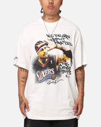 Mitchell & Ness Philadelphia 76ers Allen Iverson We Talkin T-Shirt Vintage White