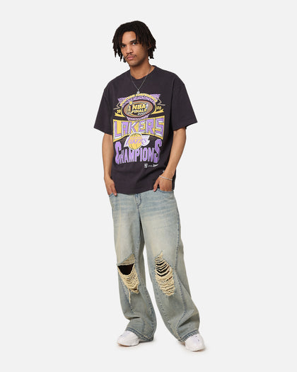 Mitchell & Ness Los Angeles Lakers Road to Finals T-Shirt Overdyed Black