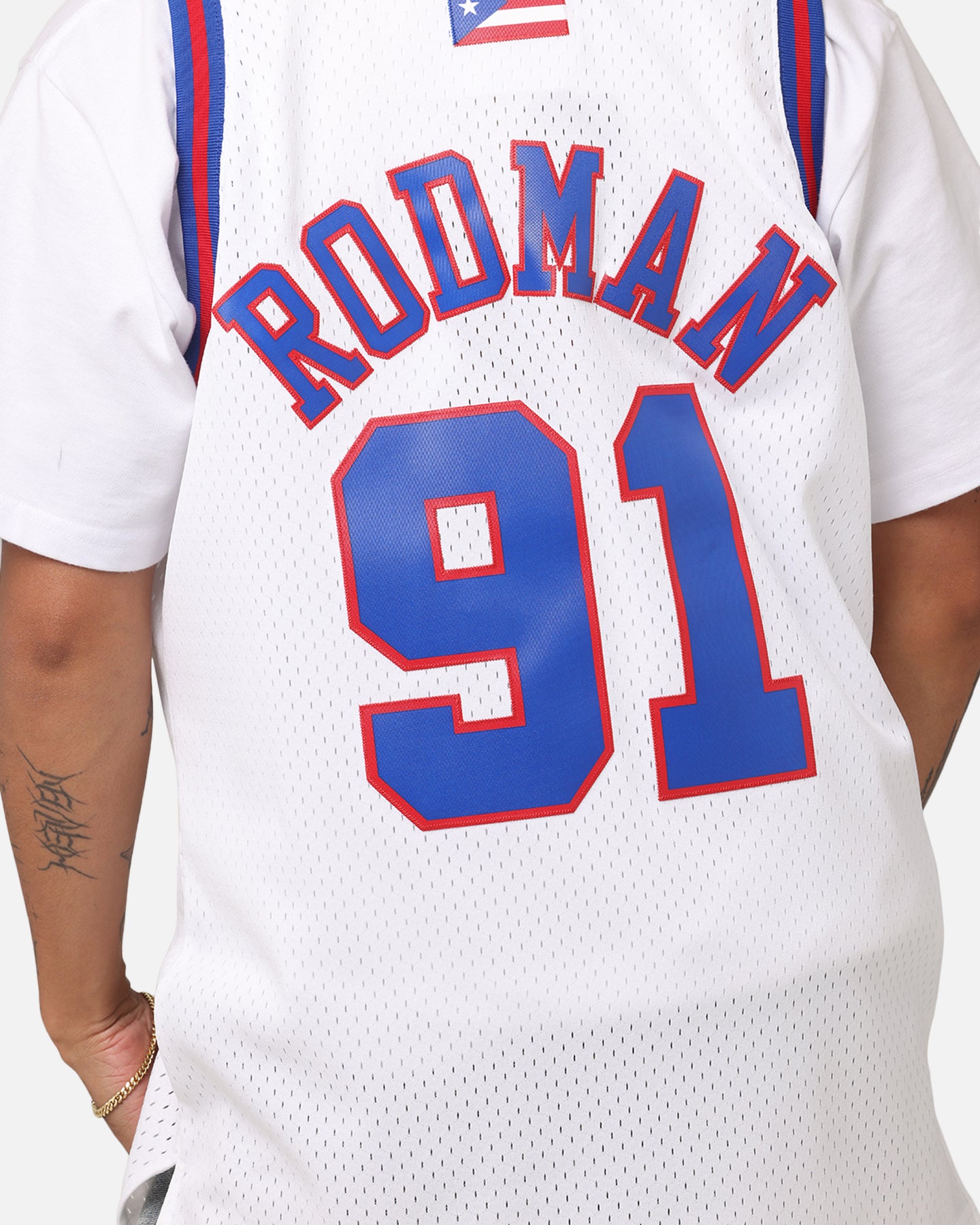 Bulls Dennis Rodman 91 ユニフォーム Mitchell & Ness Chicago Bulls Dennis Rodman #91 'Flags Collection