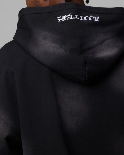 Loiter Atmosphere Full Zip Hoodie Vintage Black