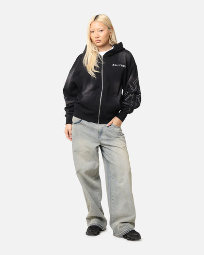 Loiter Atmosphere Full Zip Hoodie Vintage Black
