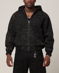 Saint Morta Onyx Workwear Jacket Black Wash
