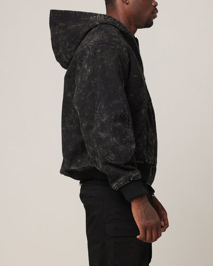 Saint Morta Onyx Workwear Jacket Black Wash