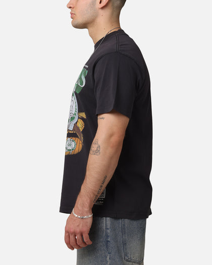 Mitchell & Ness Boston Celtics Bevel Burst T-Shirt Overdyed Black