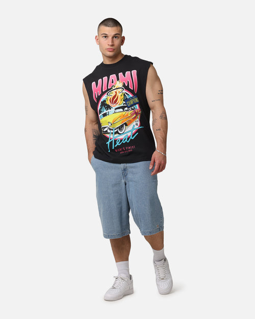Mitchell & Ness Miami Heat Cruising Muscle T-Shirt Faded Black