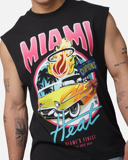 Mitchell & Ness Miami Heat Cruising Muscle T-Shirt Faded Black