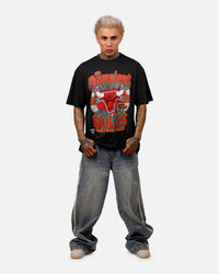 Mitchell & Ness Chicago Bulls Explode Champions T-Shirt Overdyed Black