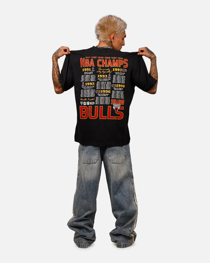Mitchell & Ness Chicago Bulls Explode Champions T-Shirt Overdyed Black