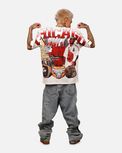 Mitchell & Ness Chicago Bulls Dennis Rodman Rings T-Shirt Vintage White