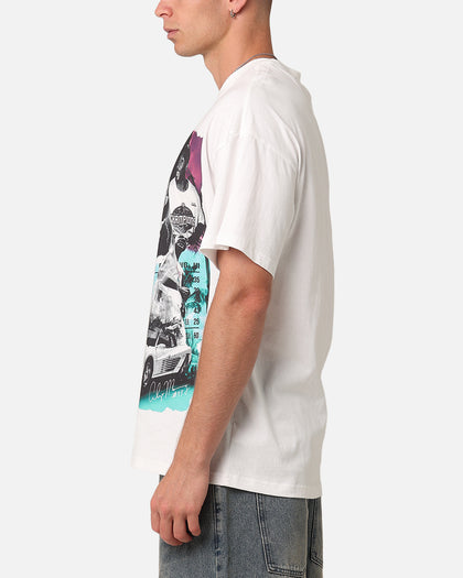 Mitchell & Ness Miami Heat Alonzo Mourning South Beach T-Shirt Vintage White