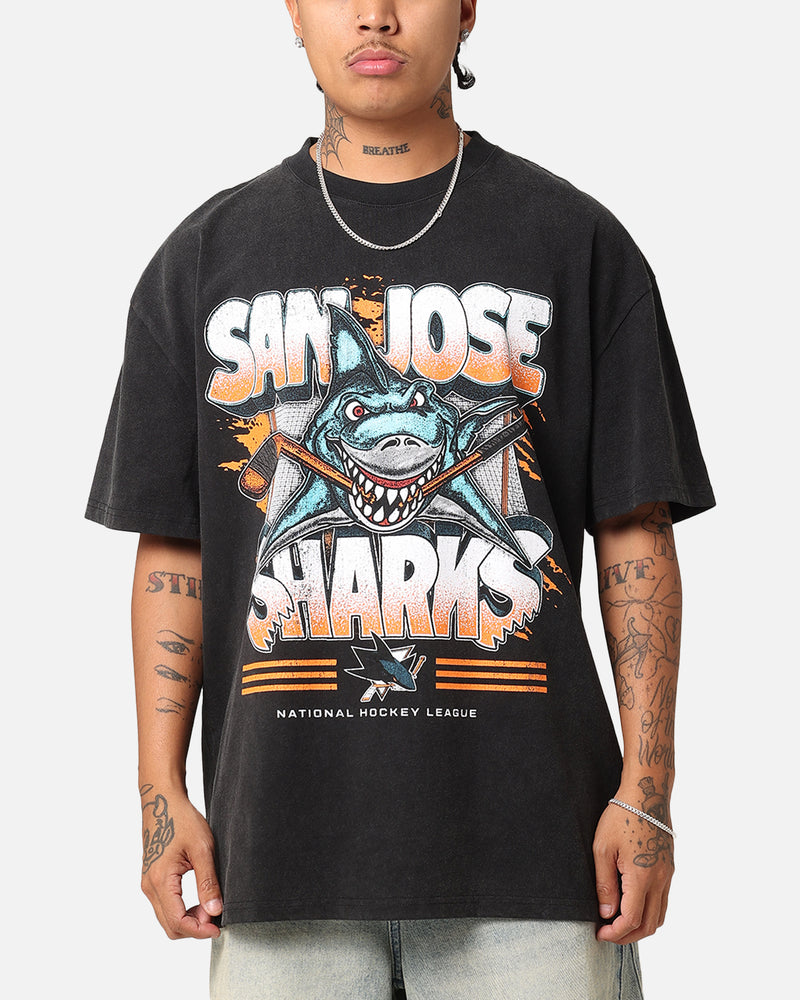 Culture Kings San Jose Sharks Shark Attack Heavy T-Shirt Vintage Black