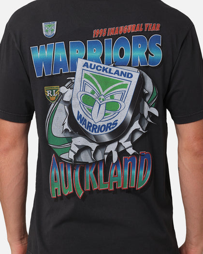 Mitchell & Ness New Zealand Warriors Ball Busting T-Shirt Overdyed Black