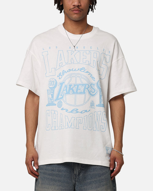 Mitchell & Ness Los Angeles Lakers World Champions T-Shirt Vintage White
