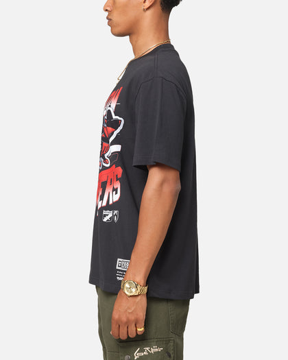 Mitchell & Ness Essendon Bombers Mascot Character T-Shirt Faded Black