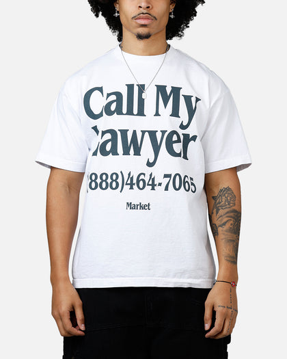 Market Call My Lawyer T-Shirt White