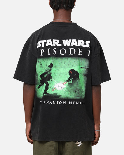Star Wars Qui Gon Jinn Heavy T-Shirt Vintage Wash