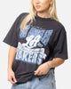 Mitchell & Ness Women's Los Angeles Lakers Sportsmanship T-Shirt Faded Black