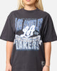 Mitchell & Ness Women's Los Angeles Lakers Sportsmanship T-Shirt Faded Black