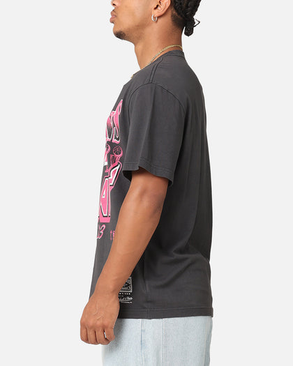 Mitchell & Ness Miami Heat Championship Neon T-Shirt Overdyed Black
