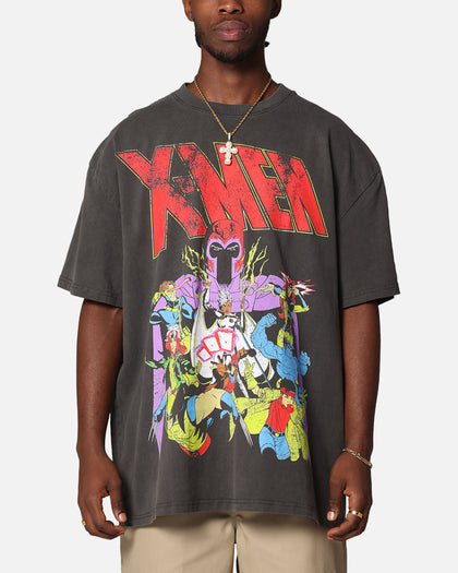Marvel X-Men The X-Men Heavy T-Shirt Vintage Black Wash