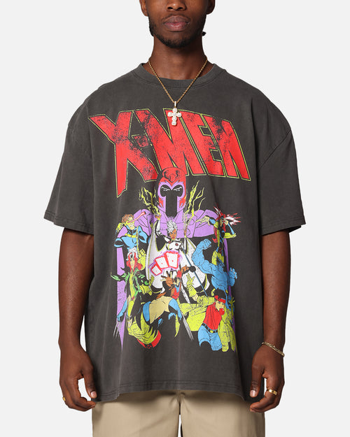 Marvel X-Men The X-Men Heavy T-Shirt Vintage Black Wash
