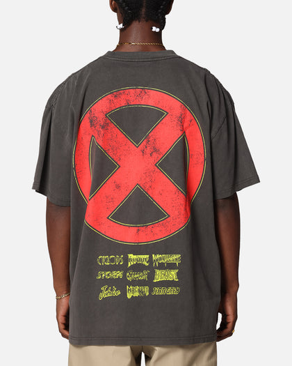 Marvel X-Men The X-Men Heavy T-Shirt Vintage Black Wash