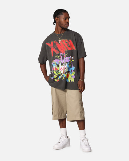 Marvel X-Men The X-Men Heavy T-Shirt Vintage Black Wash