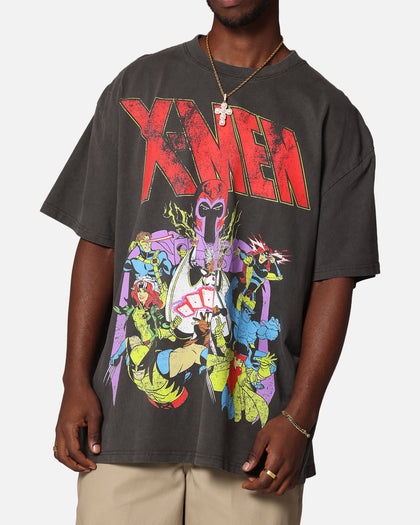 Marvel X-Men The X-Men Heavy T-Shirt Vintage Black Wash