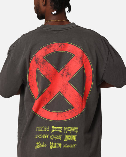 Marvel X-Men The X-Men Heavy T-Shirt Vintage Black Wash