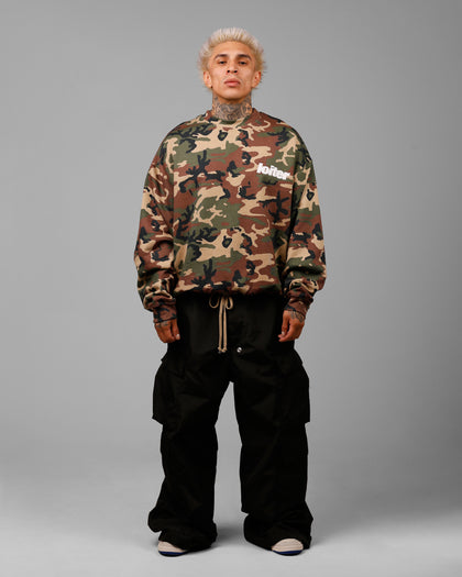 Loiter Freeway Crewneck Woodland Camo