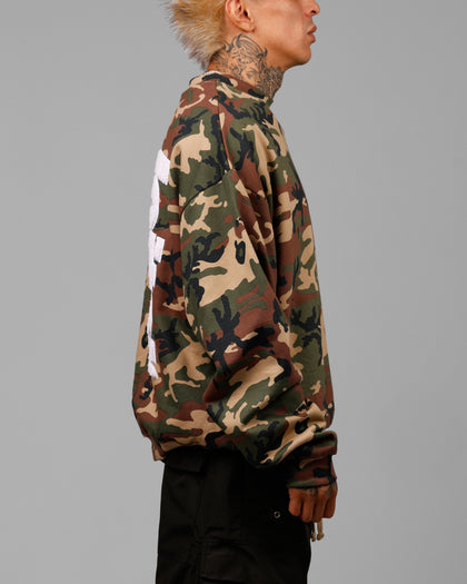 Loiter Freeway Crewneck Woodland Camo