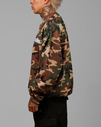 Loiter Freeway Crewneck Woodland Camo
