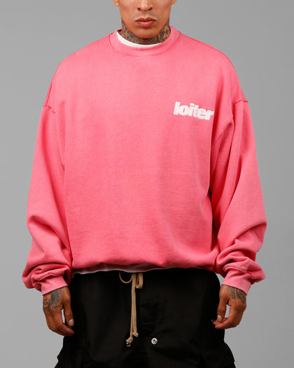 Loiter Freeway Crewneck Pink