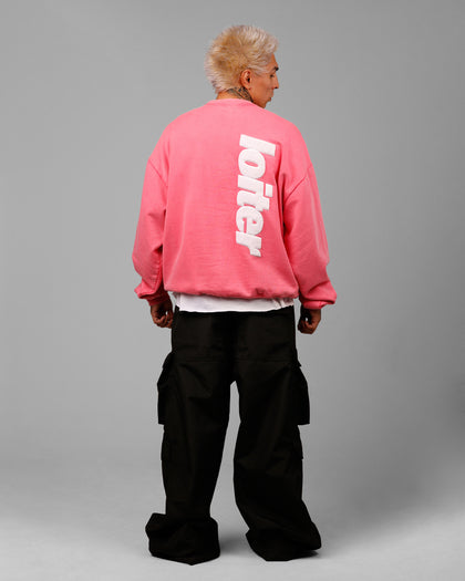 Loiter Freeway Crewneck Pink