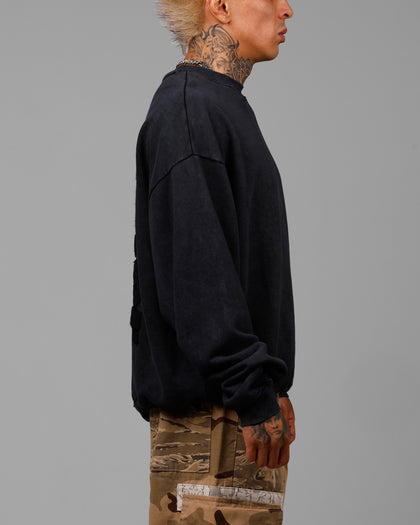 Loiter Freeway Crewneck Washed Black