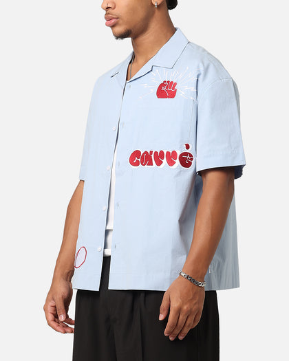 Carre Rose Experience Button Up Shirt Blue