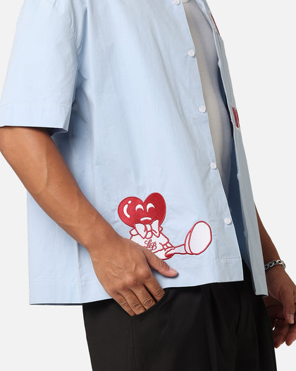 Carre Rose Experience Button Up Shirt Blue