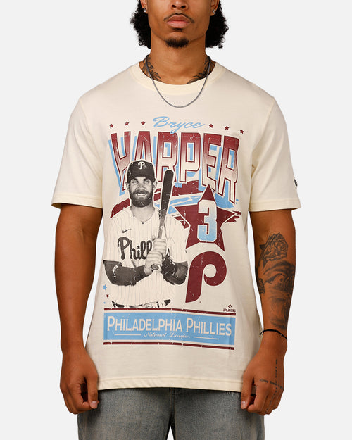 New Era Philadelphia Phillies Bryce Harper T-Shirt Off White