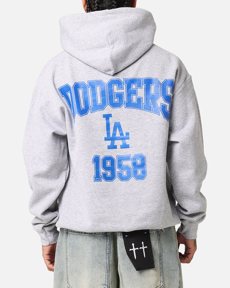 Majestic Athletic Los Angeles Dodgers Wordmark Arch Hoodie Grey
