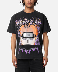 Goat Crew X Naruto Six Paths Of Pain Heavy T-Shirt Vintage Black