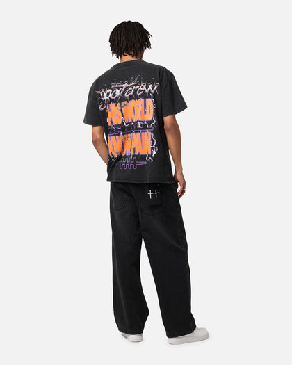 Goat Crew X Naruto Six Paths Of Pain Heavy T-Shirt Vintage Black