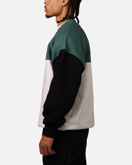 Carre Floral Oversized Panel Crewneck Black/Green