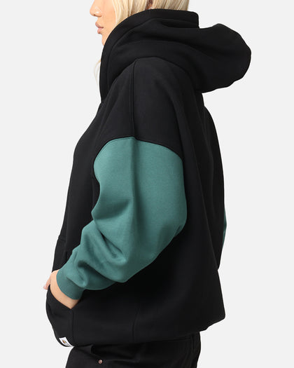 Carre Floral Full Zip Hoodie Black/Green